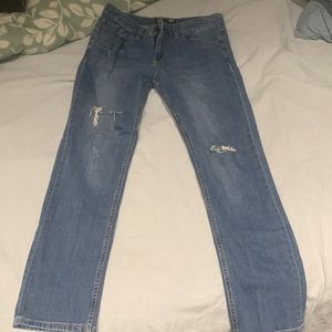 blue ripped jean, great condition